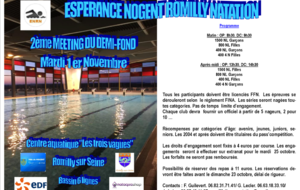 Programme meeting demi-fond