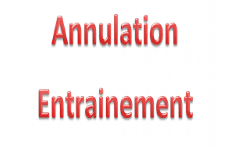 Annulation entrainements