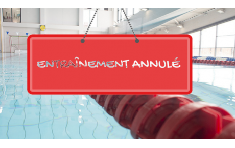 Suspension entraînements et compétitions