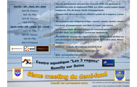 6ème meeting du demi-fond